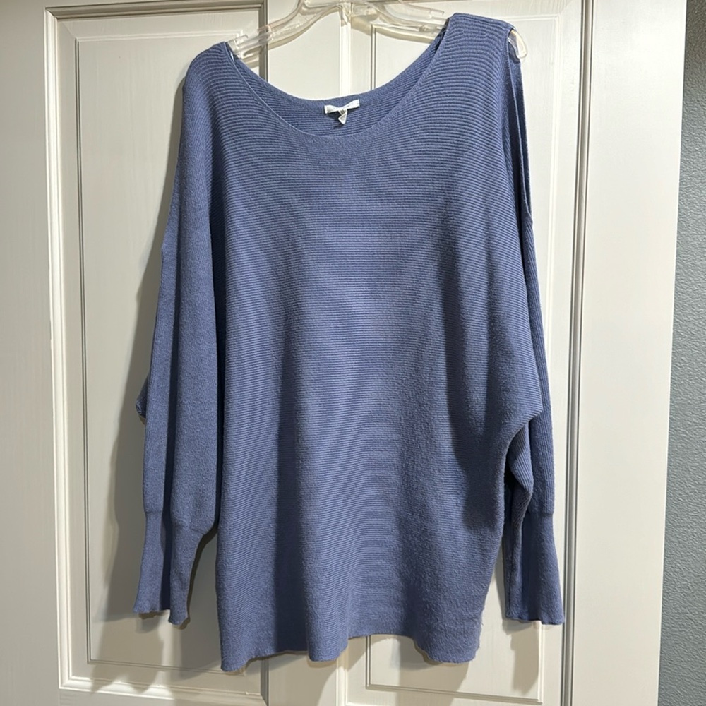 Batwing Cold-Shoulder Top